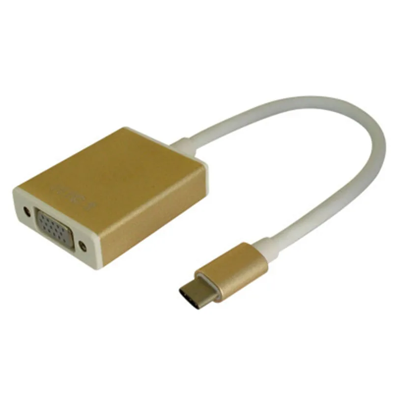 USB 3,1 type C Male-VGA Женский адаптер usb type-C передача на VGA кабель HD 1080 P для VGA кабель Lumia 950XL