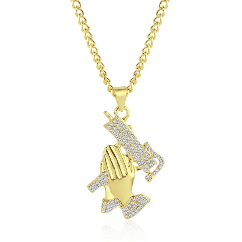 Золотые и серебряные хип-хоп ожерелья с подвесками для мужчин буквы хип-хоп ювелирные изделия цепочки стразы ожерелья ювелирные изделия подарок Прямая поставка