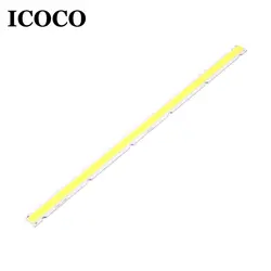 ICOCO 250x12 мм DC лампы 10 Вт 12 В удара Светодиодные ленты свет лампы белый источник света для DIY светодиодный Матрица чип на борту бар свет продажи