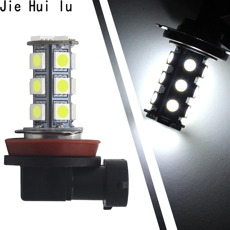 

Car Headlight LED 5050 18 SMD H11 H8 Bulb Car-styling LED Lamps for DC12V Driving Fog Lights White Car Light