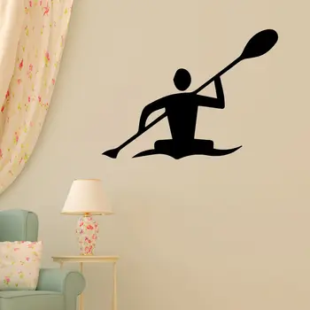 

Modern simple stickers Olympic kayak sports wall stickers Living room bedroom living room personality murals cf014