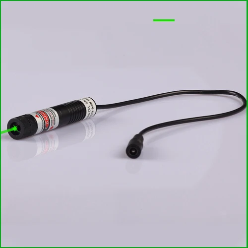 

10mW 532nm Line (Gauss beam) green laser alignment with power adapter 16x72mm
