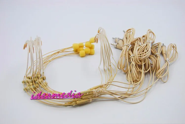 

10pcs/Lot Earclip Condenser Microphone for Sennheisers Wireless Transmitter TRS 3.5mm Microphones Headset Microphone