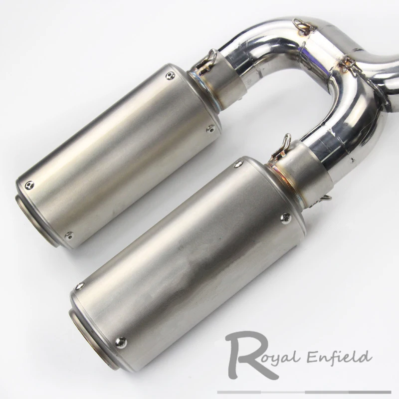 FZ-6N FZ-6S completa del sistema de deslizamiento para Yamaha FZ6N FZ6S FZ6 FZ 6 de Escape de la motocicleta silenciador de Escape con medio de enlace tubo