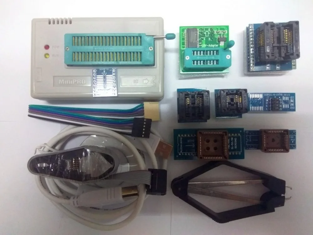 

Russian files Free Shipping V6.85 TL866A Programmer USB Universal Programmer /Bios/ECU Programmer+8 pcs items+SOIC8 clip