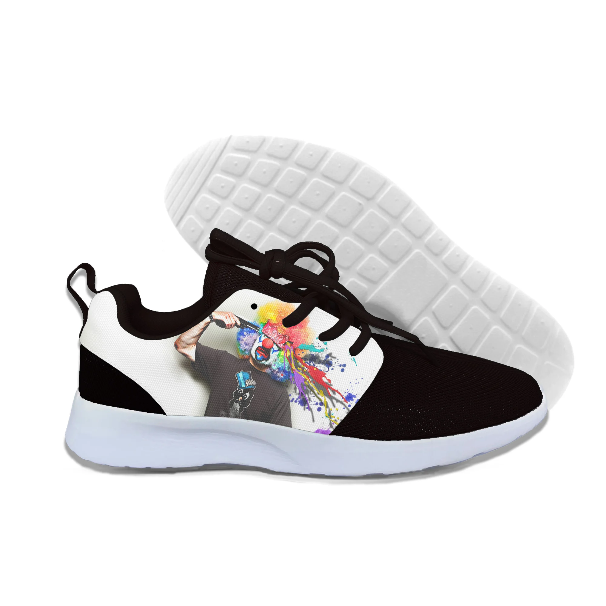 

2019 hot fashion Gun Clown 3D casual shoes for men/women high quality Harajuku 3D printing Gun Clown Sneakers