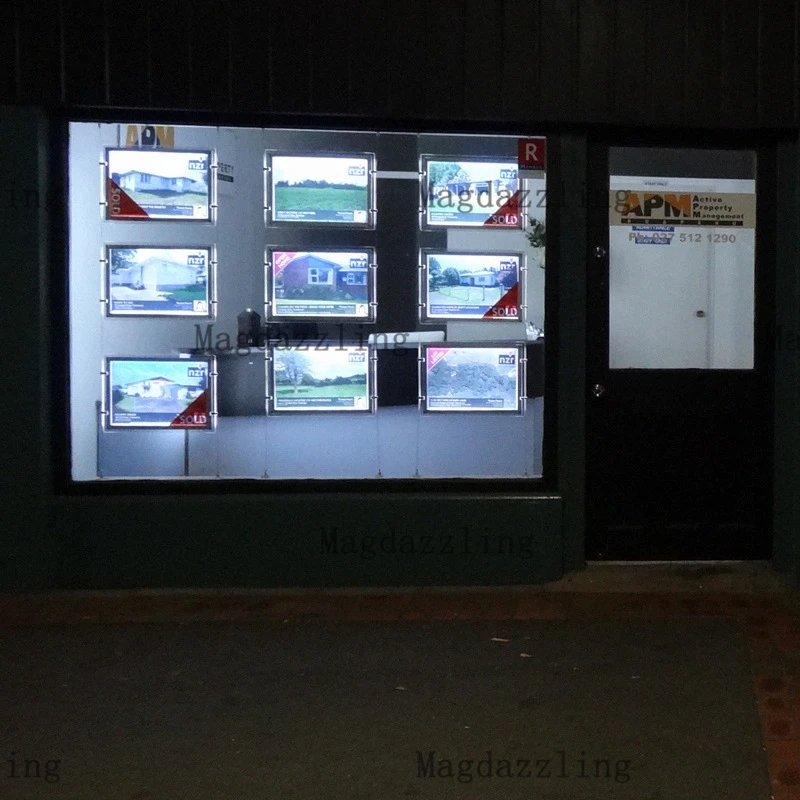 A3 Landscape One Side Led Window Display Led Shop Window Light Panel ...