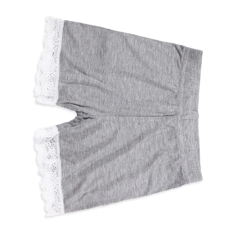 Girl Safety Shorts Pants Solid Underwear Soft Elastic Modal Leggings Girls Lace Briefs Short Pants For Children for 3to12Years