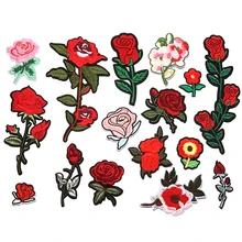 

16Design Flower embroidery Patches For Clothing Iron Appliques Stickers Decor Patches DIY Patches For clothes Fabric Badges