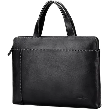 

Williampolo men's handbag cross section business casual briefcase first layer cowhide bag