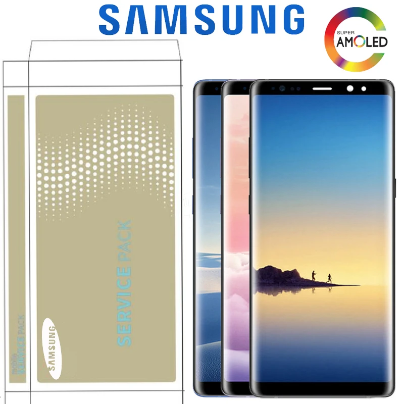 6," ЖК-дисплей для samsung Galaxy Note 8 N9500 SM-N9500F N9500F кодирующий преобразователь сенсорного экрана в сборе Замена