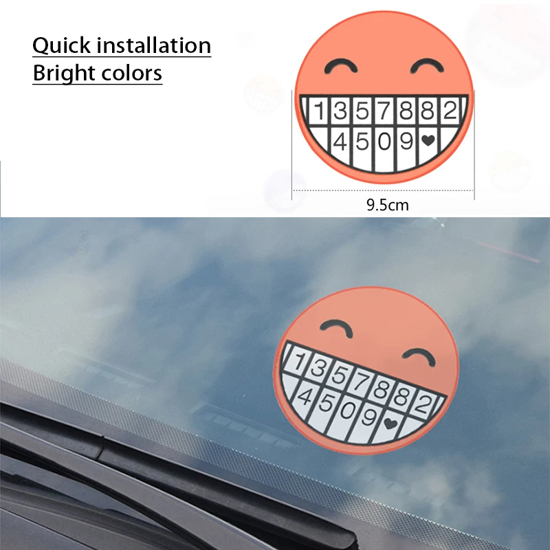 Парковочная карта BACKAR Smiley Стикеры для стайлинга автомобиля универсальные Ford focus 2