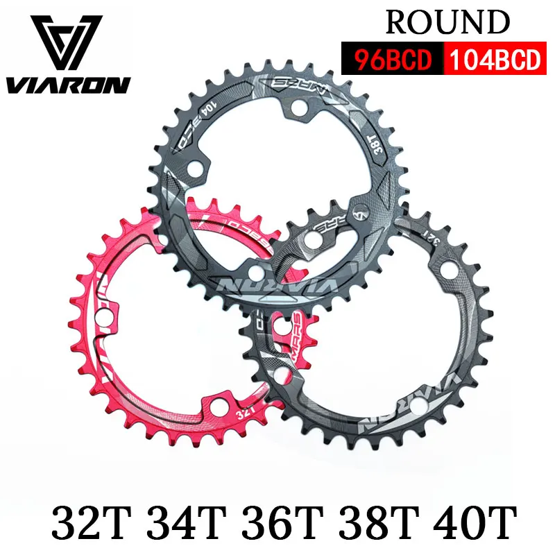 

MTB Bicycle Round Chainwheel 32T 34T 36T 38T40T Chainring Bike Circle Crankset Single Plate For Bike Parts