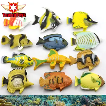 

Clown Fish Set 12PCS Different Style Exquisite Collectibl Model Hand Pianted True To Life Chilren Early Education Toys