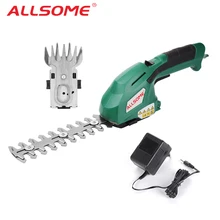 Cordless Hedge Trimmer Weeding-Shear Electric Lithium-Ion ALLSOME Mower Pruning Rechargeable