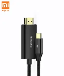 Xiaomi Mijia type-C к HDMI HD экран Линия поддержка 4 к * 2 к 60 Гц HD видео сигнал передачи, для ТВ-проектора