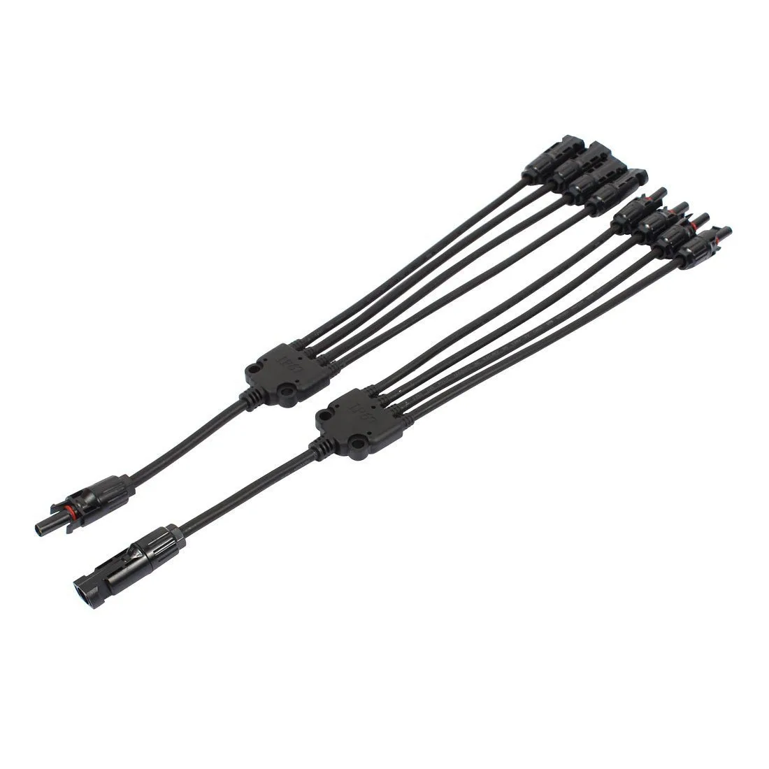 

GYTB 1Pair MC4 Y Branch Solar Panel Adaptor Cable Connector 30A MMMMF FFFFM Set Wire T Splitter