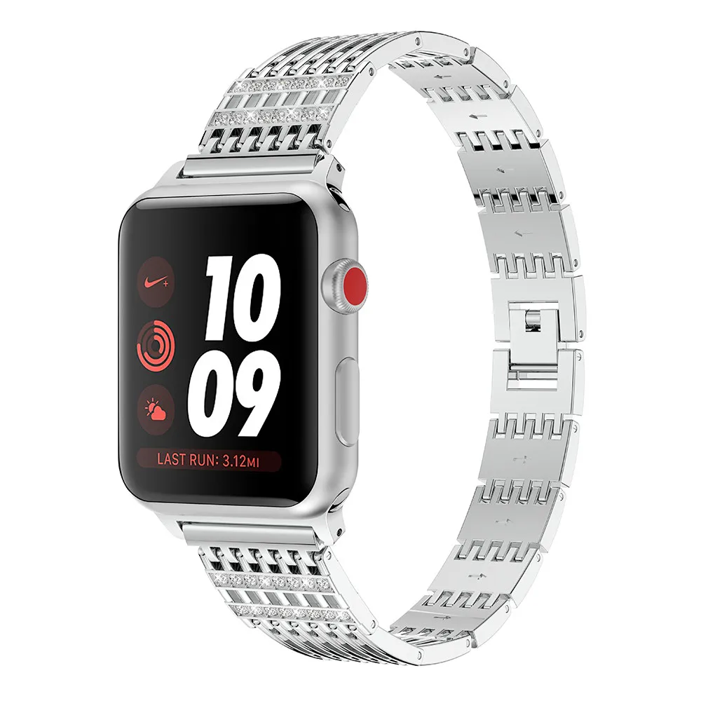 Ремешок из нержавеющей стали для Apple Watch 4 3 Band 44 мм 42 мм 40 мм Металлическая роза золотой Pulseira ремешок для iWatch Band 42 мм 38 мм полосы