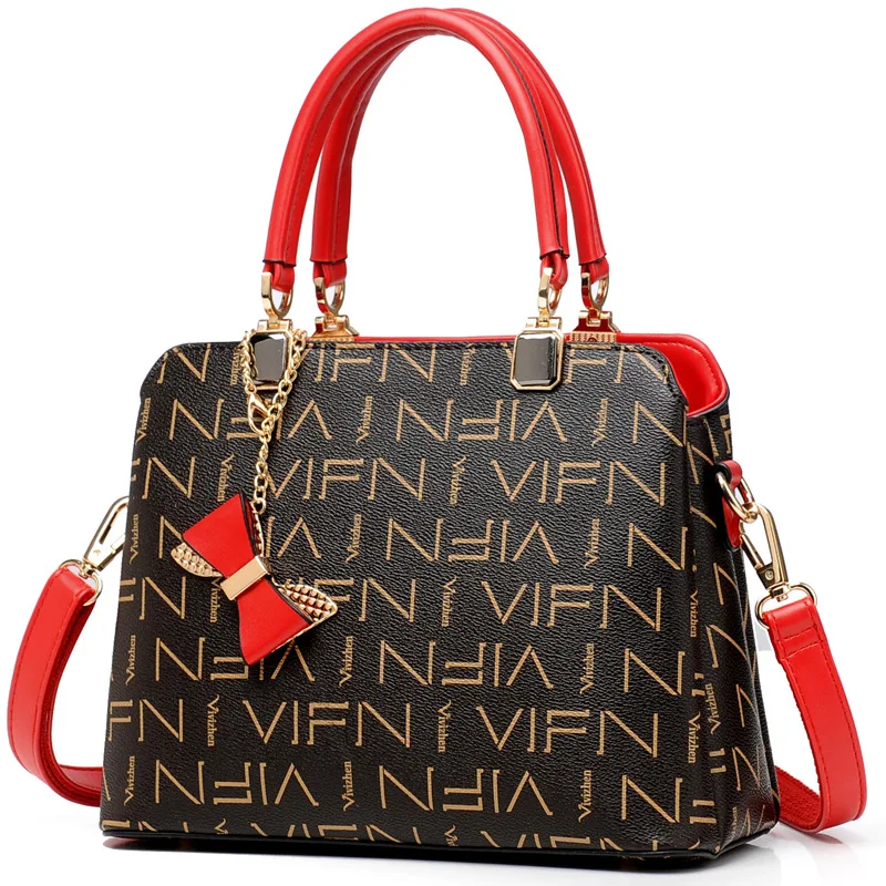 

Fashion Luxury Women's Handbag Large Capacity PU Leather Vintage Women Shoulder Bag Female Totes Hand Bag High Quality Wome Bags