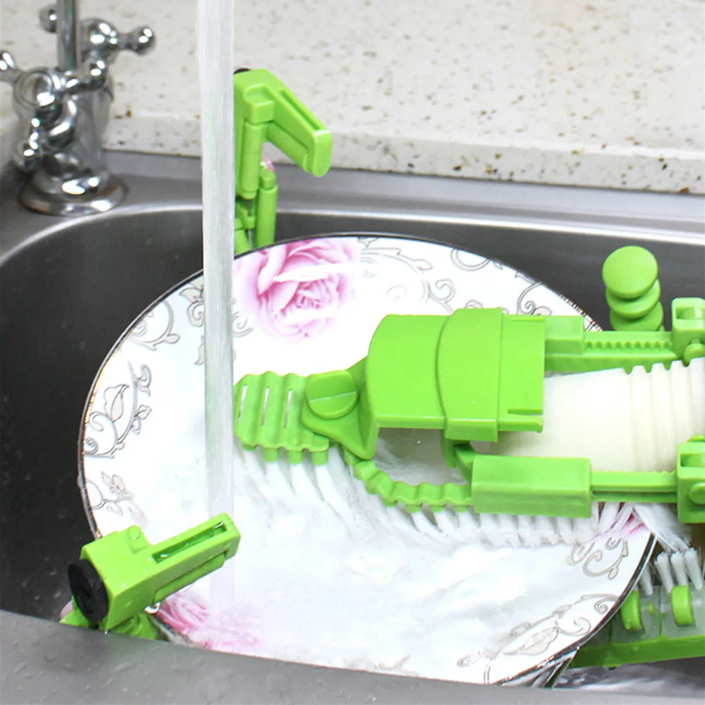 Домашняя кухня ручная автоматическая щетка для скруббера посуды Антибактериальная кухонная щетка для посудомоечной машины дизайн автоматическая щетка для мытья посуды