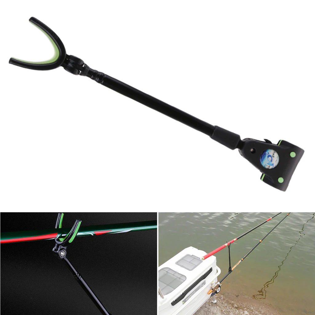 

Fishing Rod Bracket Pole Holder Rack Luminous V Holder Support Back Stand Fishing Accessories For Fishing Rod Diameter 15-20.5mm