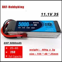 5000 mAh 11.1 V 50C DXF Max100C 3 S Bateria Lipo RC Para O Modelo de Controle Remoto Quadcopter Rc Barco Carro zangão FPV