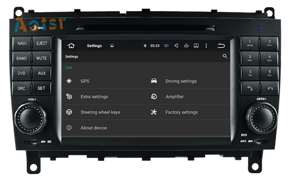 Top Android 8.0 Car Radio Car CD DVD Player GPS Navigation Multimedia Stereo For Mercedes Benz CLK W209 2006-2012 CLS W219 2004-2008 5