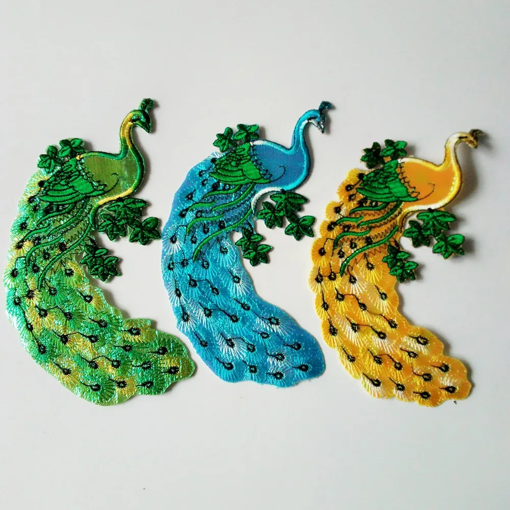 Awesome Embroidery Patches Peacock Pictures