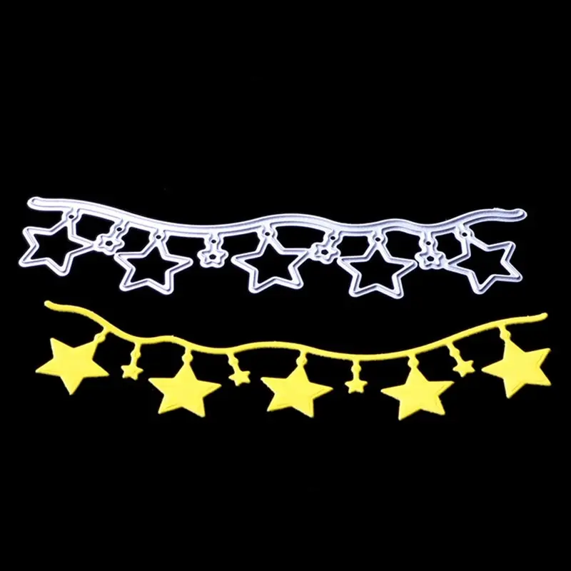 

Happy New Year Stars Dies Metal Cutting Die For Card Making DIY Scrapbooking Embossing Photo Album Decorative Craft Dies