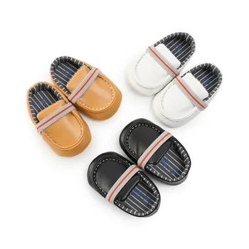 

Newborn Boys Shoes PU Leather Checkered Toddler Girls Boys First Walkers Baby Shoes Footwear