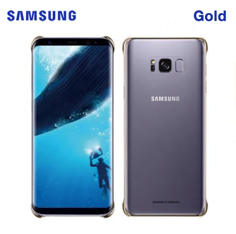 Samsung стелс Пластиковый Чехол для мобильного телефона для samsung S8 G9500 S8+ S8 Plus противоударный чехол для телефона мягкий чехол 6 цветов - Цвет: Gold