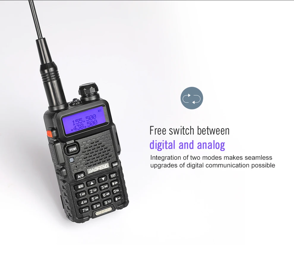 DM 5R рация DMR Tier I & II UHF VHF работает с motolora Kendwood baofeng walkie talkie Digital Anolog dual mode|Рации| |