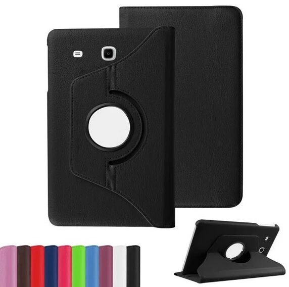 Luxury Stand PU Leather Rotating Cover Case for Samsung Galaxy Tab E 8 0 T377A T377V