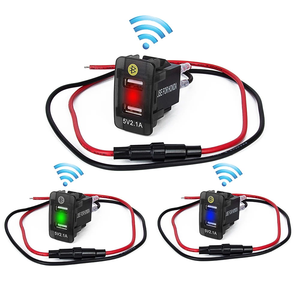 12 В Автомобильная двойная USB розетка прикуриватель Bluetooth позиционирующие розетки