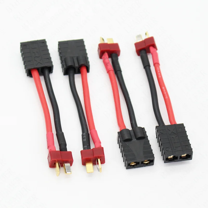 

5 PCS/Lot TRX Female to Dean Male T Plug Connector 14AWG 60 mm RC Battery Charge Cable