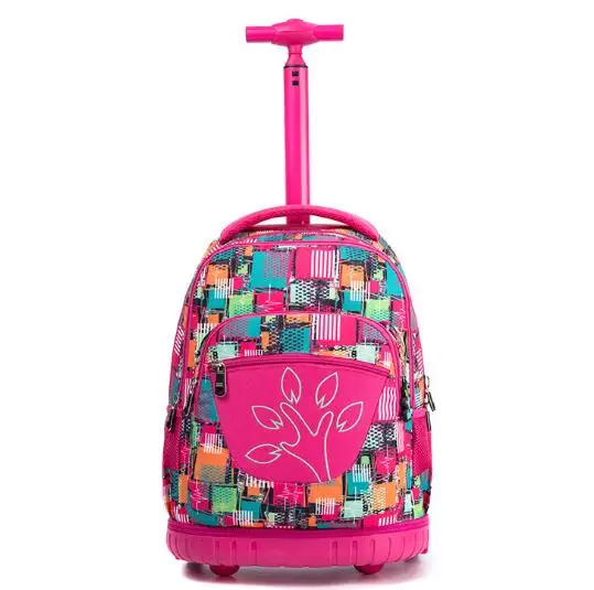 Schule rollen rucksack kinder Schule tasche auf rädern Kinder rädern rucksack student Reise Roll Gepäck rucksack Trolley taschen