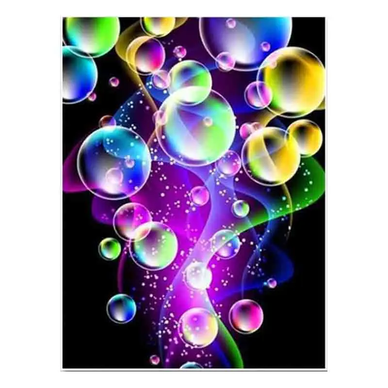 

kexinzu Full Square Round Drill 5D DIY Diamond Painting "Color Bubble" 3D Embroidery Cross Stitch Mosaic Home Decor Gift