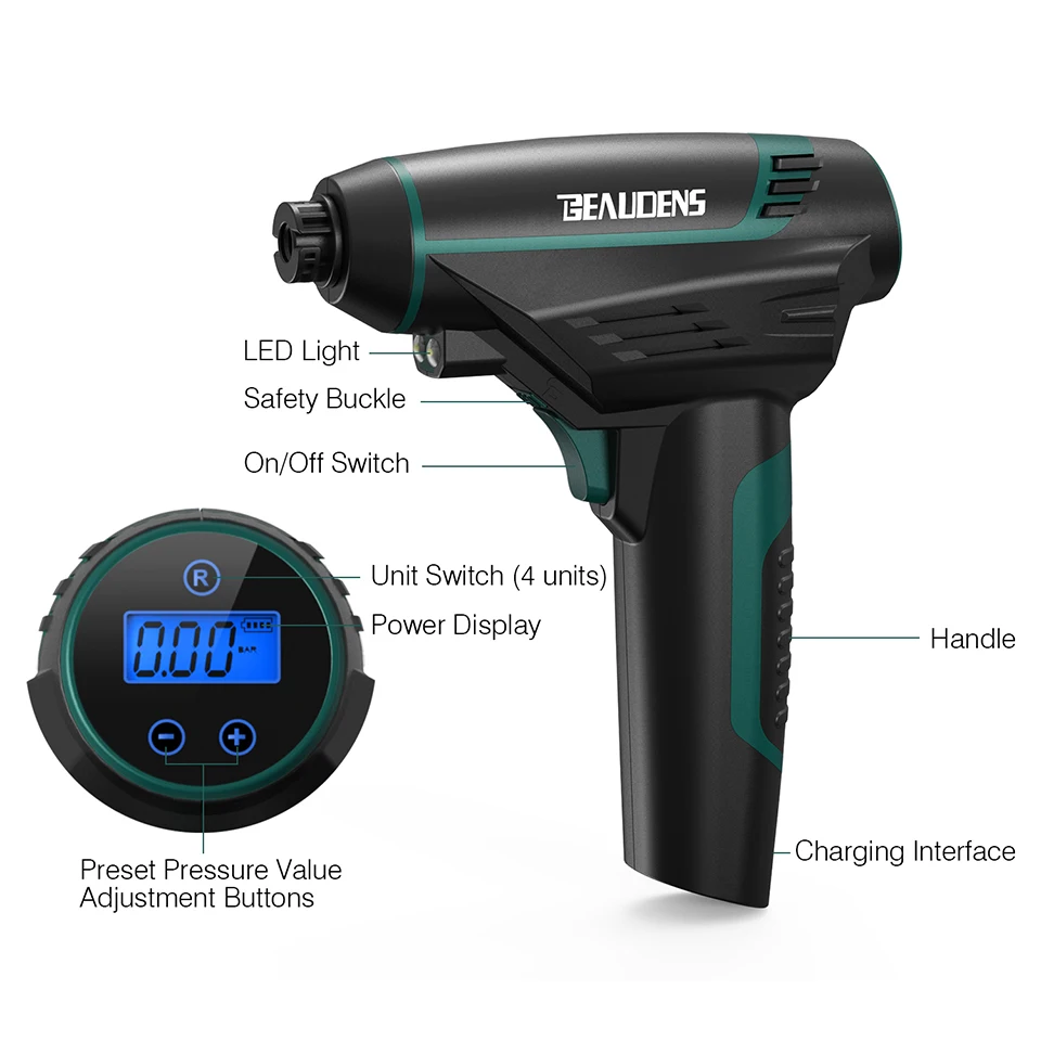 Car Inflatable Pump Tyre Compressor Tire Inflator Car Air Compressor Pump USB Charging Wireless Handheld Electric 120w Digital Car Inflatable Pump Tyre Compressor Tire Inflator Car Air Compressor Pump USB Charging Wireless Handheld Electric 120w Digital