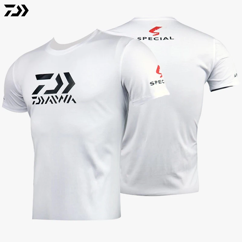 

Daiwa Summer Breathable T-shirt Fishing Plus Size Quick Dry Outdoor Anti-UV Ice Silk Cotton Short Sleeve Sports Golf Fishing Tee