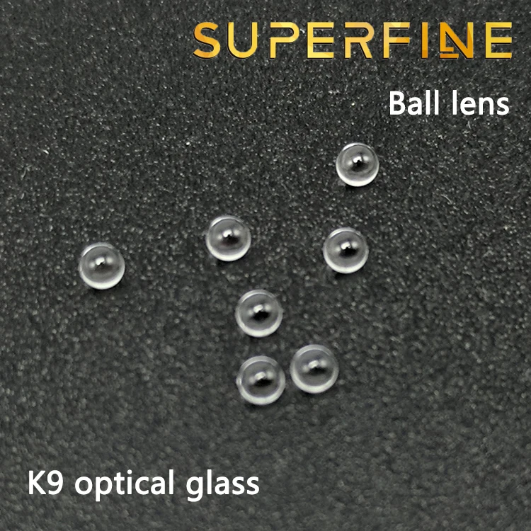 Сверхтонкий диаметр 1,5 мм K9 оптические стеклянные шаровые линзы сферические линзы