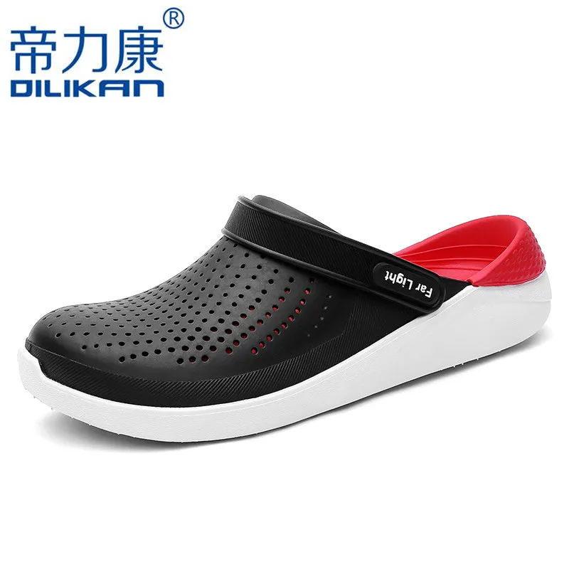 

2019 Summer Men's Aqua Breathable Beach Slippers Upstreams Shoes Quick-drying Fishing Shoes Women Hole PU Insole Water Shoes