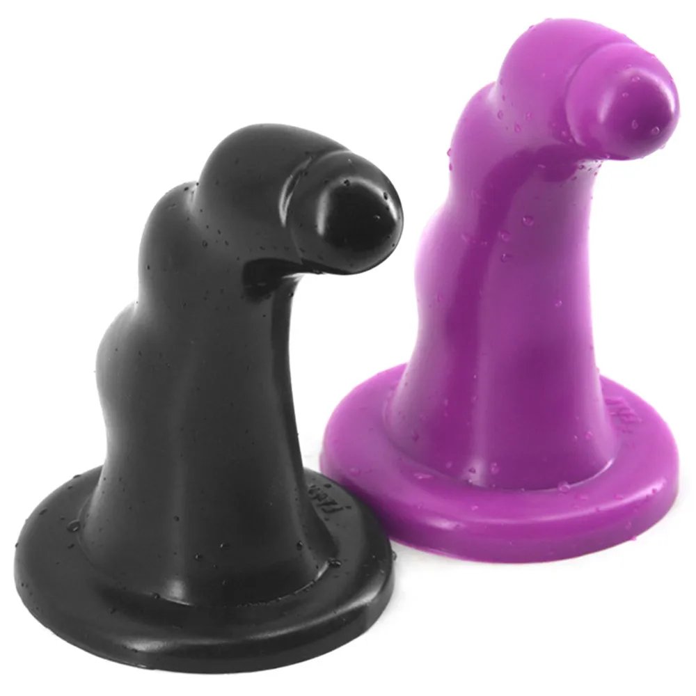 Огромный изогнутый выпуклая Анальная пробка фаллоимитатор с большой гигантские