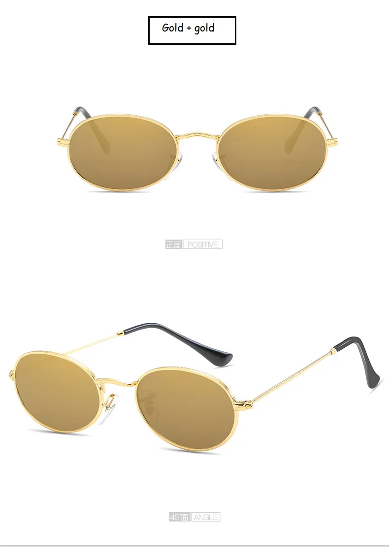 ladies sunglasses Small Oval Mirror Sunglasses For Women Luxury 2022  Men Brand Designer Eyewear Shades Ladies Alloy Sun Glasses UV400 Eyeglasses best sunglasses for women