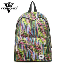 VKINGVSIX Brand Fashion Waterproof Backpacks 2 color school bag for Teenage boy & girls 2017 backpack Travel Bag bolso mochilas