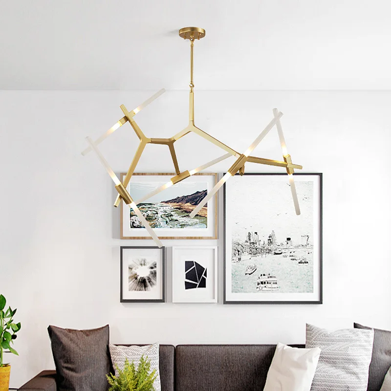  Customizied Post-Modern Nordic Herringbone Contemporary Pendant Light Living Room Dining Room LED D - 32949181486