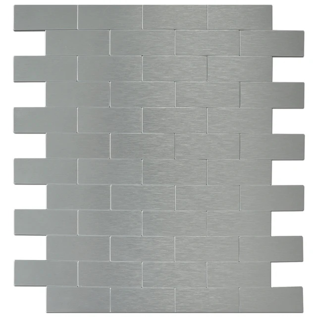 10 sheets peel and stick brick aluminium tiles backsplashes 12 x peel and stick metal sheets