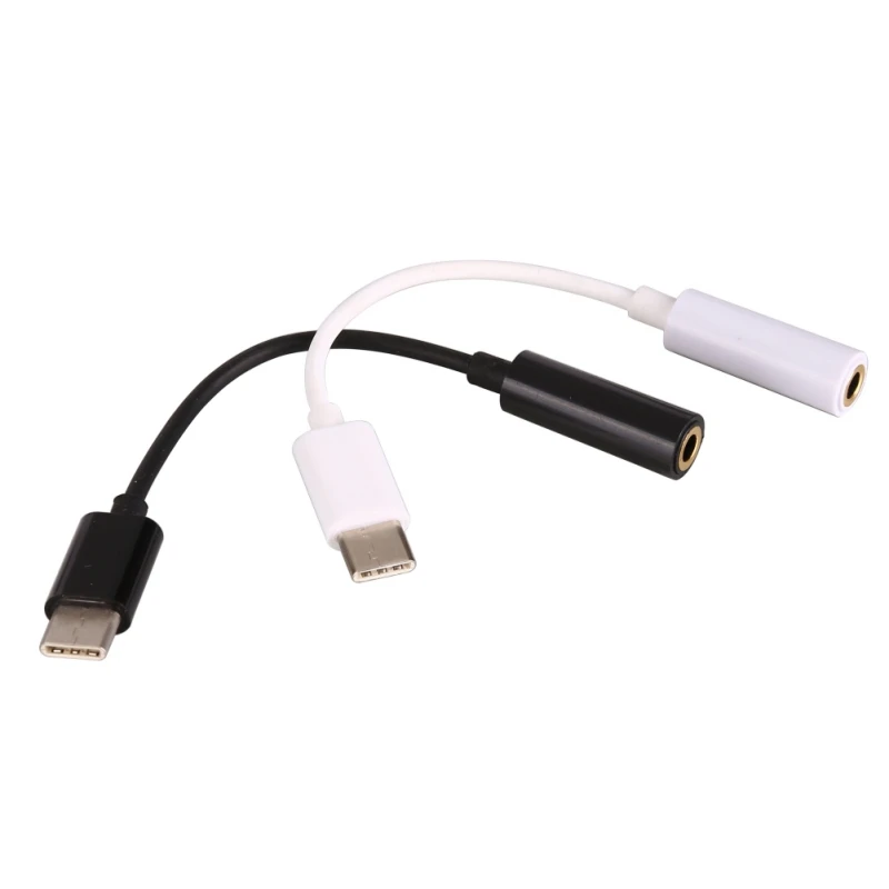 

Type-C to 3.5mm Earphone cable Adapter audio female Jack Cables Audio headphone Cable converter