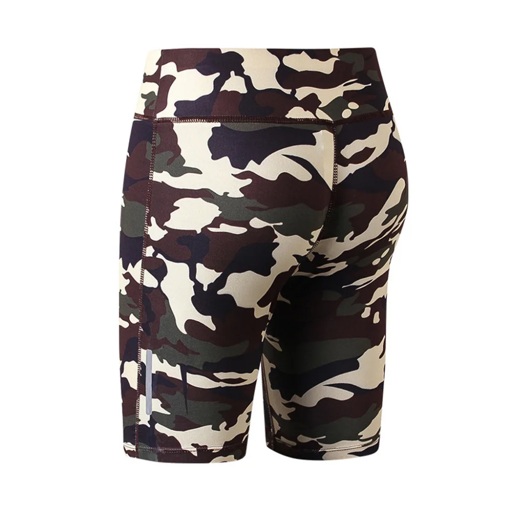 2019 women's camouflage luminous yoga shorts fitness yoga shorts gym fitness quick-drying ladies high waist yoga shorts 40J1 (21)