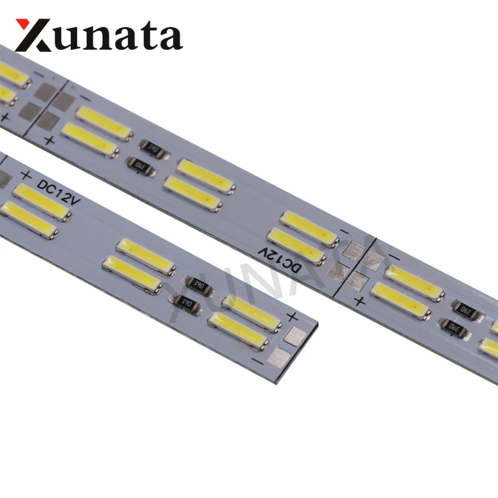 Светодиодная двухрядная лента корейский чип SMD 8520/7020/5630 120 светодиодов/м жесткая 25