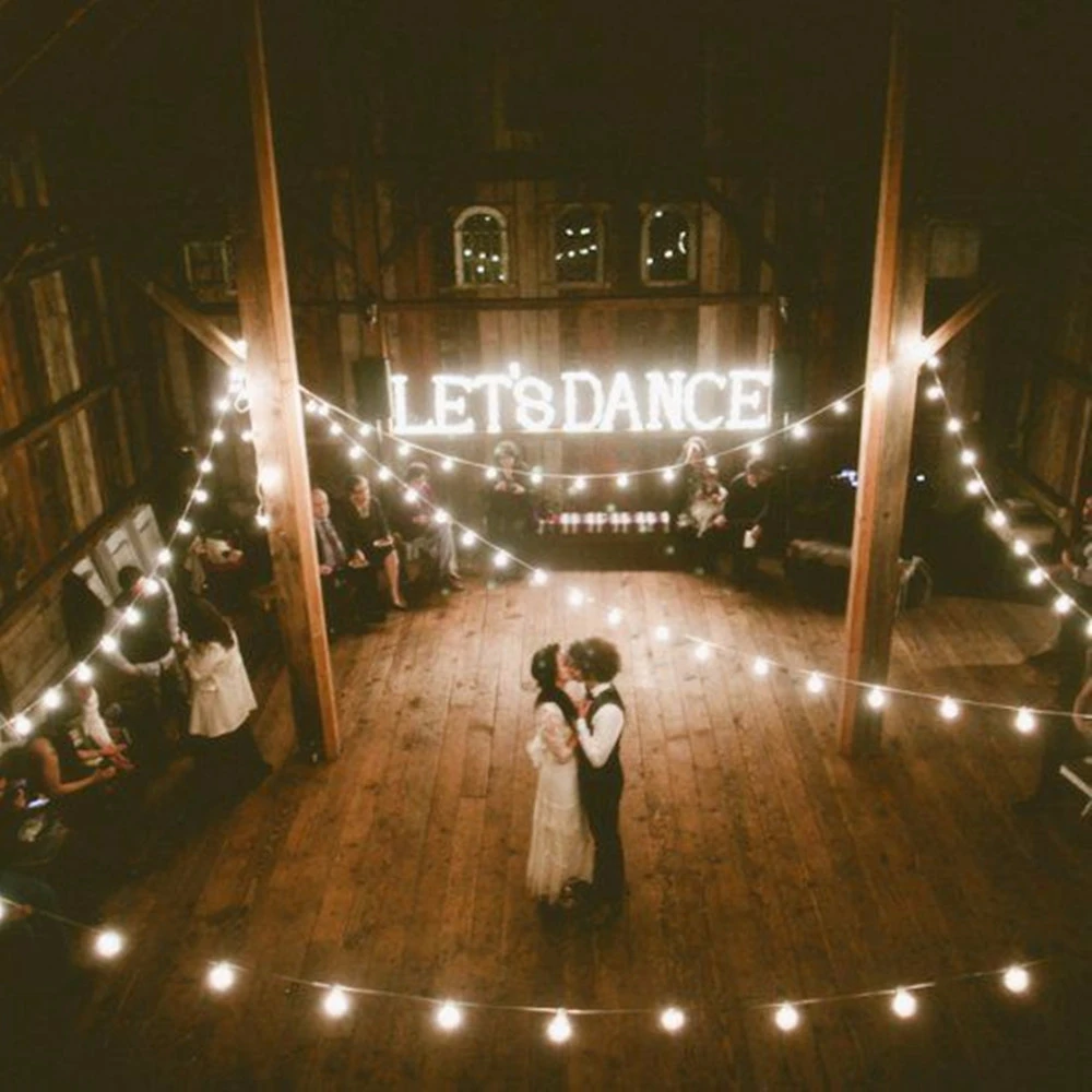 Led String Lights Decorative Lights DACHAN IP65 LED G50 Festoon Globe Bulb String Light Outdoor White String